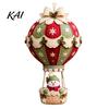 Decorative Wall Hanging Ornaments DIY Christmas Hot Air Balloon Ornament Kit, 3D Handmade Fabric Craft Festive Home Decor Project with Santa