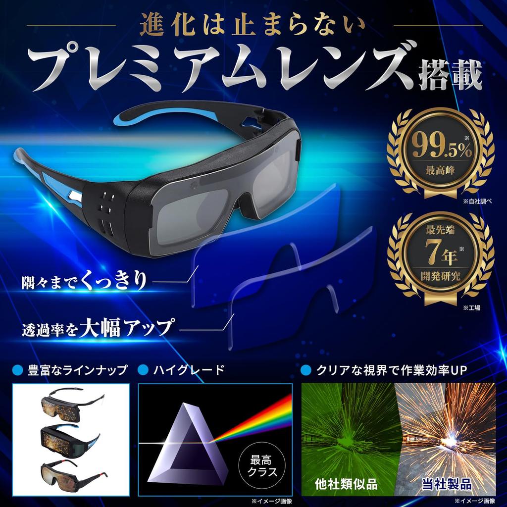 OutRun New Welding Welding Welding Helmet Fast Authentic [2025 Model] Glasses, Auto-Darkening Mask, Ultra-Lightweight, Solar-Powered (Super 1/25,000