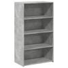 Highboard Concrete Grey 70x41x124 cm Engineered Wood