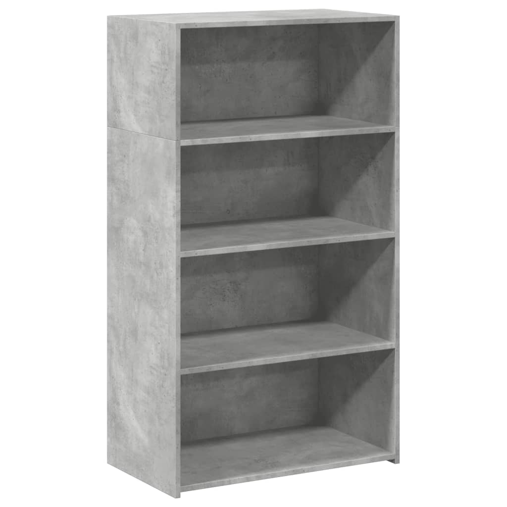 Highboard Concrete Grey 70x41x124 cm Engineered Wood