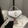 Personality trend women's bag new fashion portable messenger bag solid color shoulder small square bag