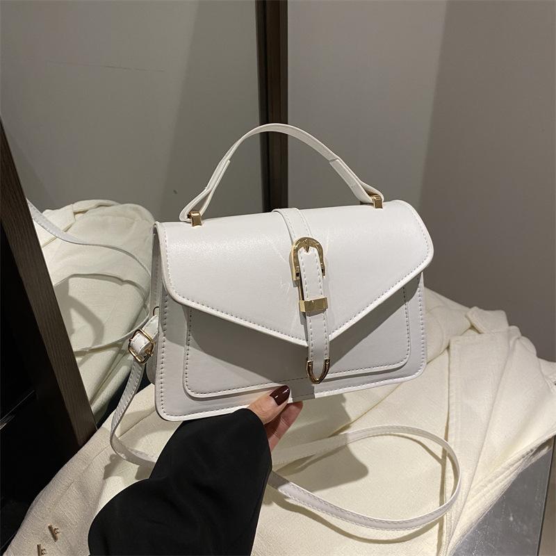 Personality Trend Women's Bag New Fashion Portable Messenger Bag Solid Color Shoulder Small Square Bag