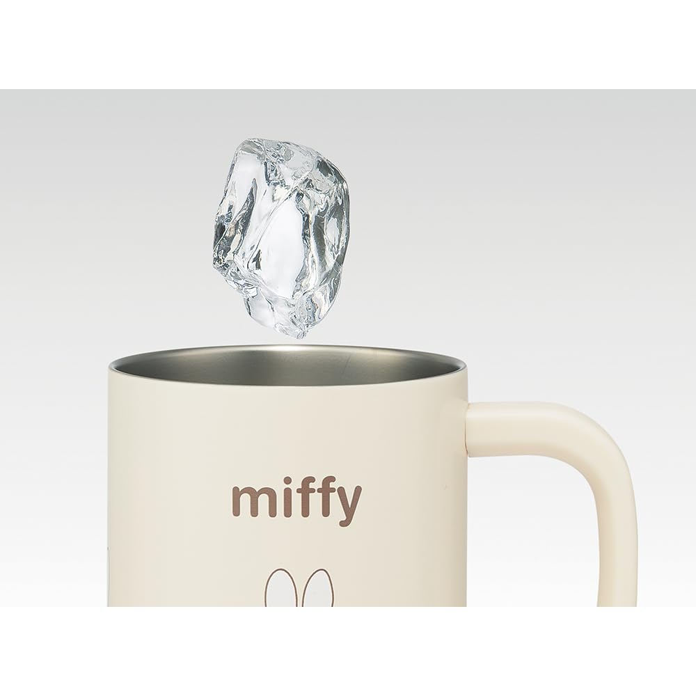Skater Insulated Stainless Steel Mug with Inner Vacuum Miffy STMG4NI Cup, Insulated, Double-Walled, Design, 320ml/330ml,