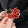 Dragon Brooch Anniversary Party Clothing Accessories Elegant Animal Pin