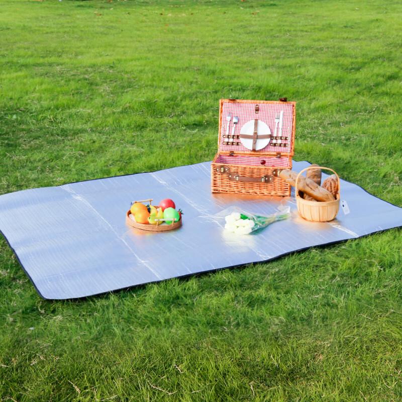 

Outdoor Double-Sided Aluminum Camping Mat 200x200x0.25 cm