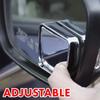 AUCELI Blind Spot Mirror For Car, Adjustable 360° Wide Angle Side Rear View Mirror, 2Pcs Fan Shape HD Glass Convex Rear View Mirrors, ABS Rearview