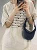 Women's Heavyweight Cotton Printed Short-Sleeve T-Shirt - 2025 Summer Collection, American Straight Shoulder, Loose Fit