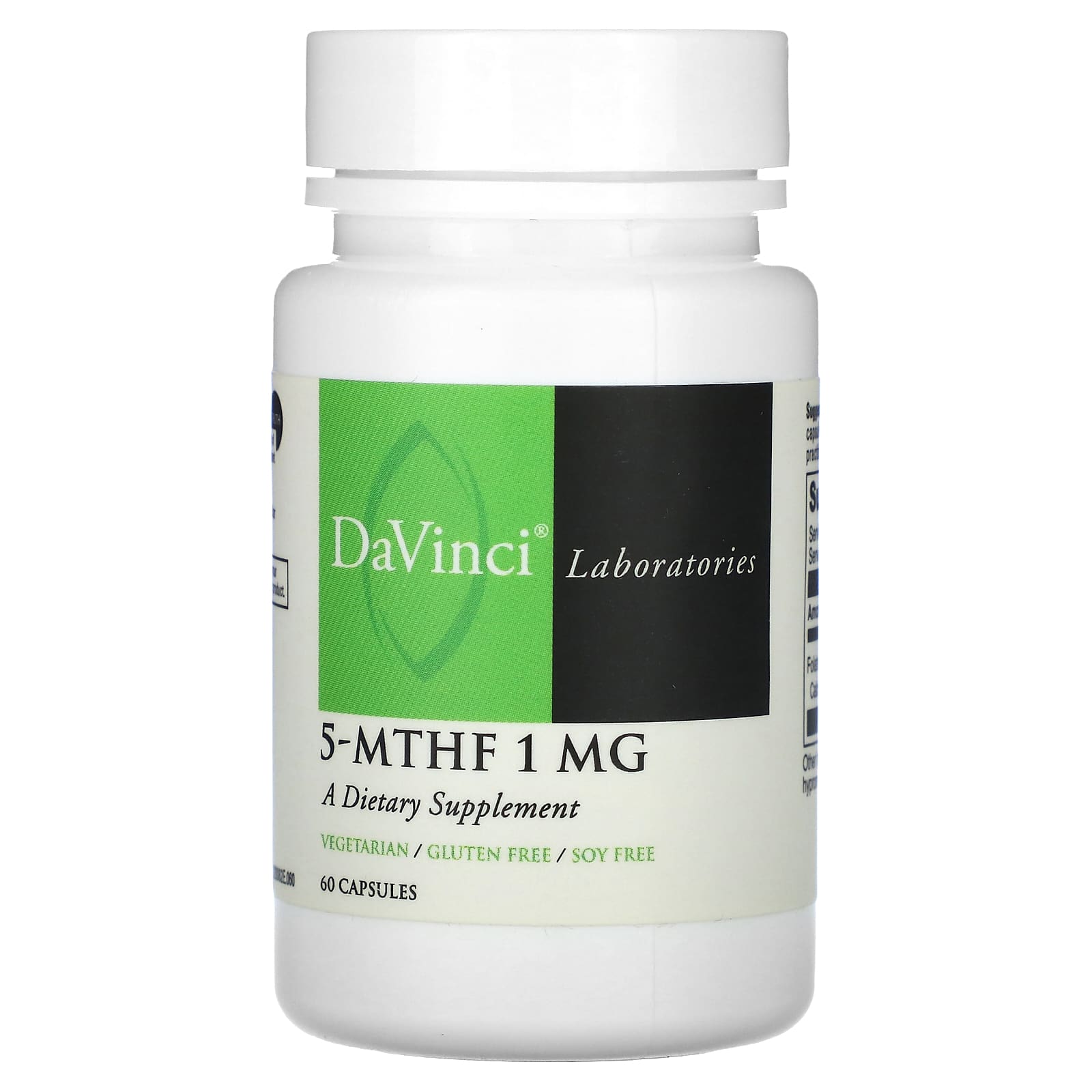 

DaVinci Laboratories, 5-MTHF, 1 mg, 60 capsules