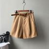 Women's Summer Thin High Waist Slim Loose Wide Leg Shorts Casual Work Shorts