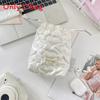 Portable Pu Girls Purse With Adjustable Drawstring For Travel And Makeup Storage