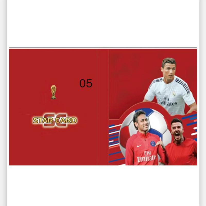 3D Stereo Football Star Card Album 240 Pockets Loose-Leaf Collectors Binder Card Holder Protection Book