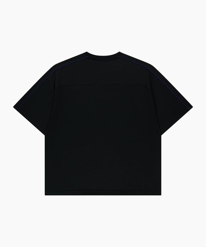 Weideun Oversized Heavy Mesh Short Sleeve Black