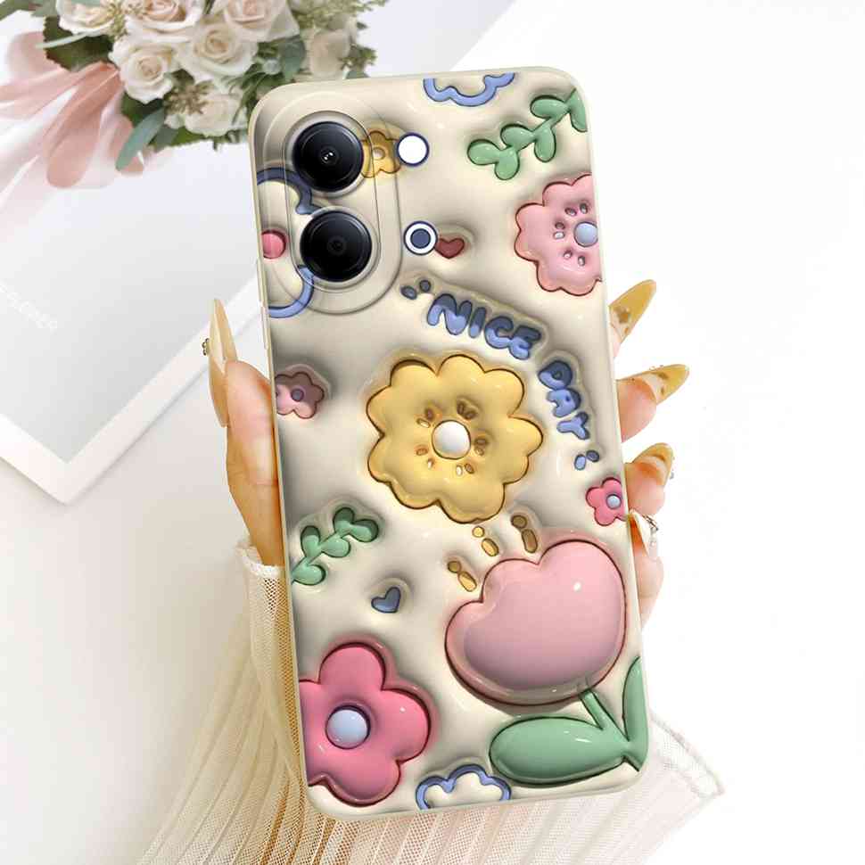 For Vivo Y05 4G 6.74" Case Silicone Back Cover Shockproof For Vivo Y11D VIVO Y05 4G Populairly Painted Butterflies Phone Cases