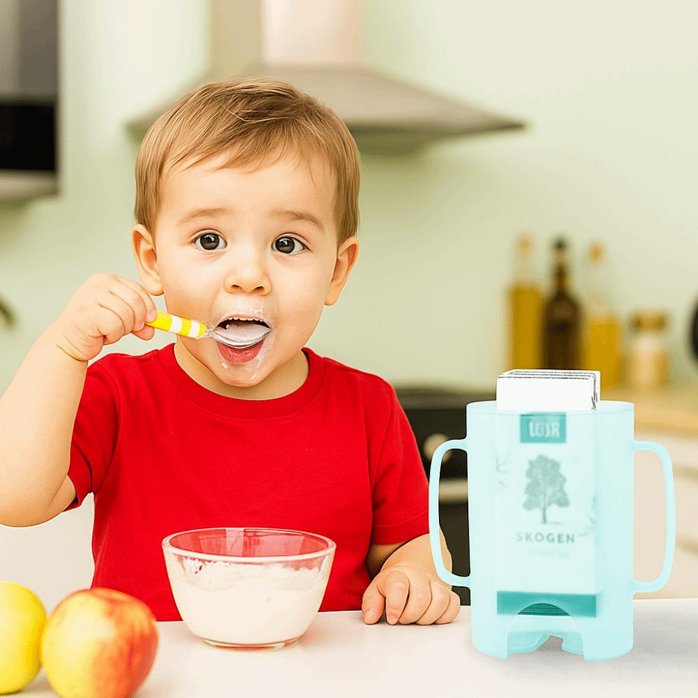 Plastic Food Pouch Holder Comfortable Milk Box Holder Juice Box Holder  for Baby