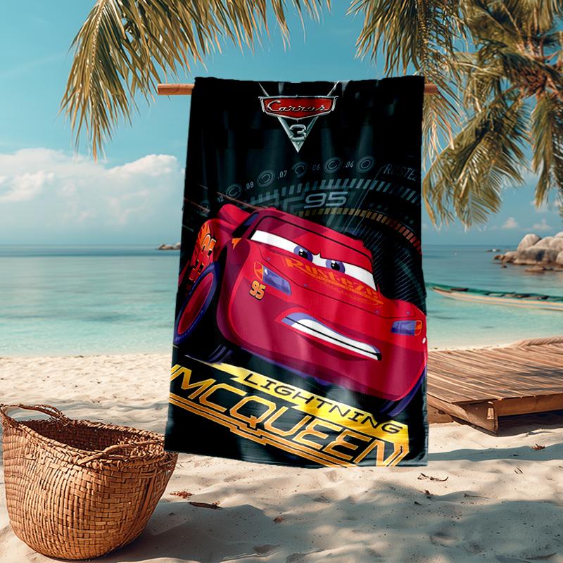 Ultra-Soft Beach Towel with Cars Theme,Ideal for Pool - Camping, Diving - Perfect Travel Essential, Vibrant Beach Towel.