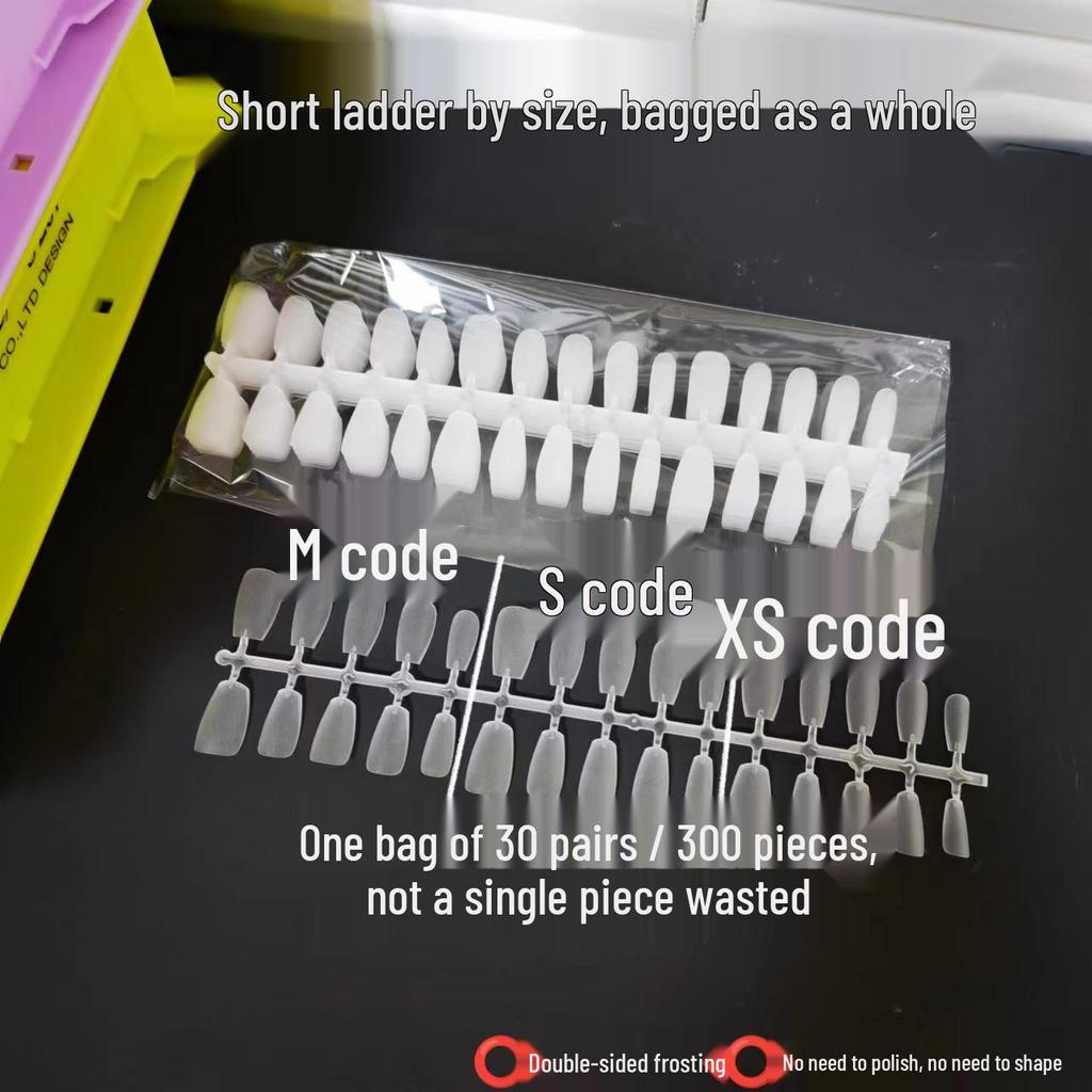 Moshang Fingertip Wearable Nails - 300-Piece Manicure Nail Tips Set