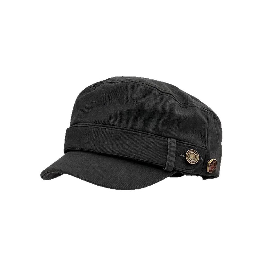 2025 Women's Vintage Distressed Flat Top Beret - Slimming Literary Duckbill Hat Trend