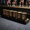 Creative Luxury Nixie Glow Tube Clock Wood DIY Table Clock Creative Electronic Desktop Clocks RGB Silent Digital Watch Decoratio