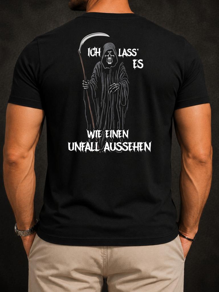 Small Grim Reaper Accident Tee Small Central Reaper Scythe And Gerunisex Accidentlooking Statet Dark Unisex All TShirt