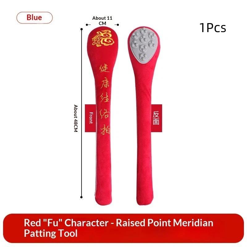 One-piece Molding Meridian Beating Hammer Sturdy Traditional Massage Rod for Waist Leg Deep Relaxation