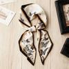 Korean Version of Rabbit Long Silk Scarf Streamer Women's Spring and Autumn New Scarf Double-layer Double-sided Decorative Scarf Handle Tied Bag