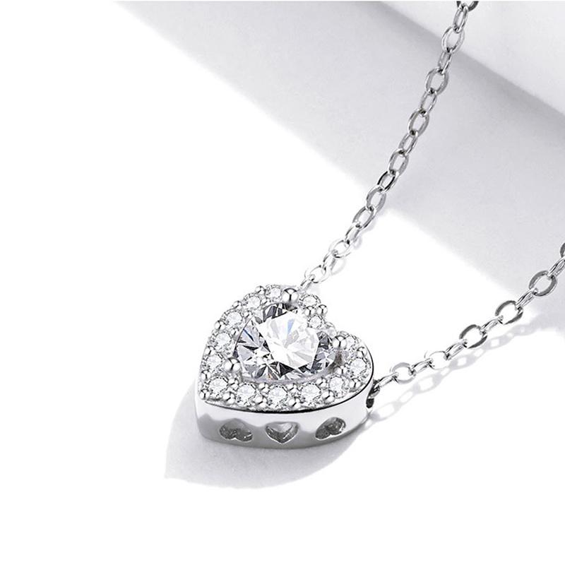 Barbie necklace [Sterling silver original design] Love, temperament and high-end sense, original first release, ins style love confession ZJYXL-YS-115