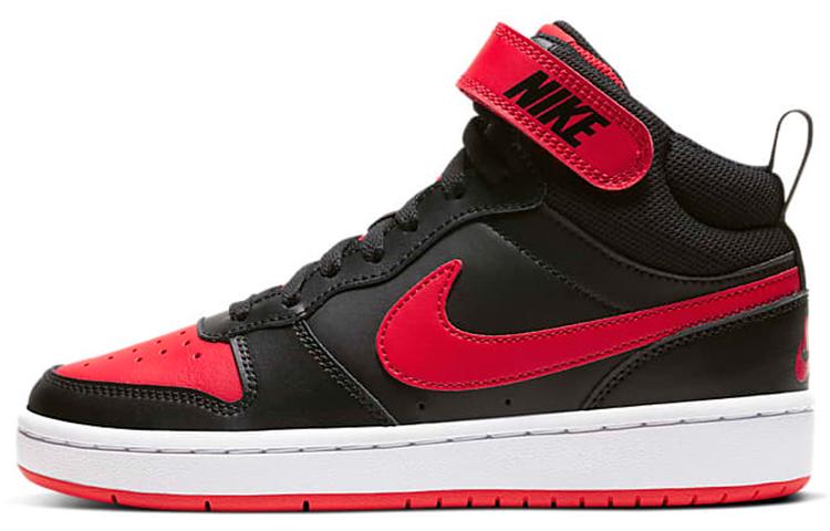 Nike Court Borough Mid 2 Black University Red GS CD7782-003 36.5