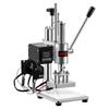 VEVOR Heated Leather Punching Machine 10 x 10 cm Leather Stamp Press, For Hot Stamping and Punching, 160 kg Pressure, 40 mm Stroke, Chuck Fixation