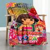 Dora Explorer Customize Text Blanket Gift Customizable Blanket Durable Comfort Versatile for Living Room Picnics Home Decor Bed for All Occasions