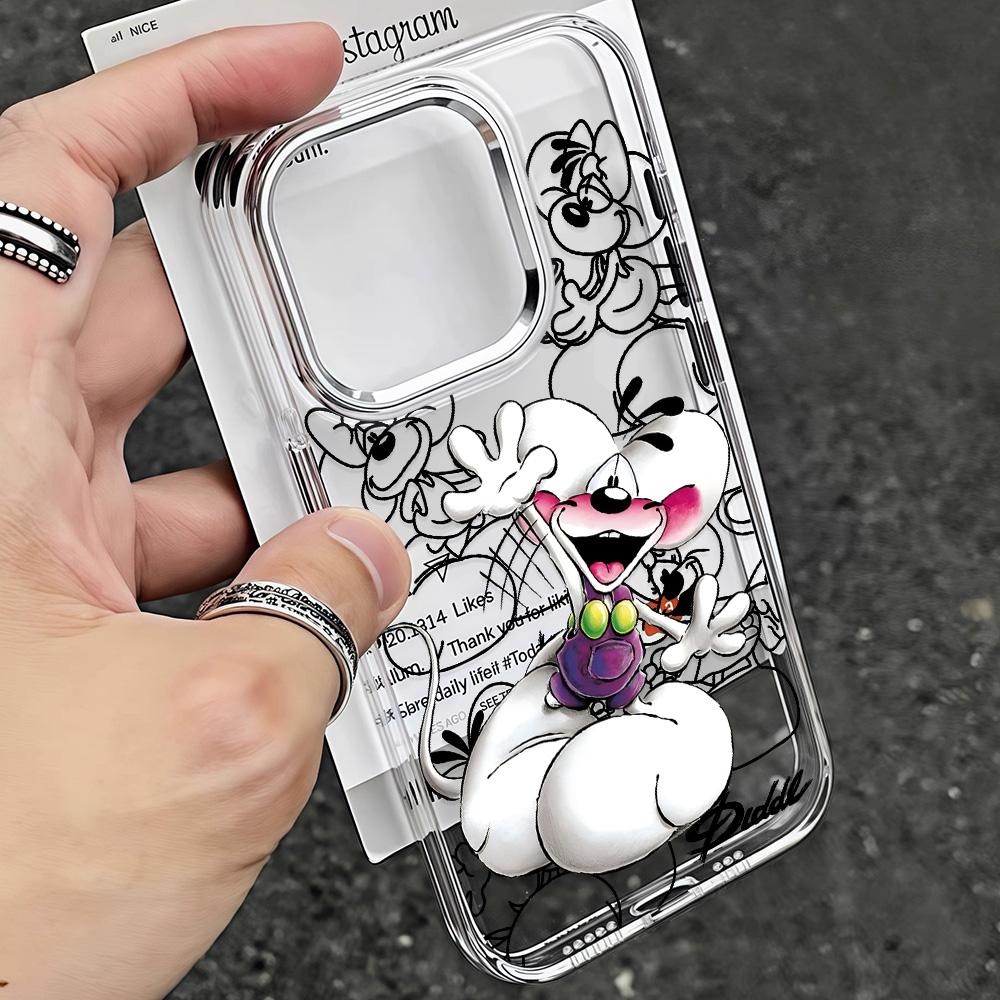 Capa de Celular Nova Diddls Mouses Desenho Animado Para Samsung Galaxy A57 A56 A36 A26 A55 A35 A16 A54 A34 A25 A24 A15 A14 A73 A53 A33 4G 5G