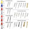 950Pcs 1/1.5/1.8/2.2/2.8/3.5mm Connector Pin Terminals Automotive Pin Connector with Terminals Removal Tool Enduring