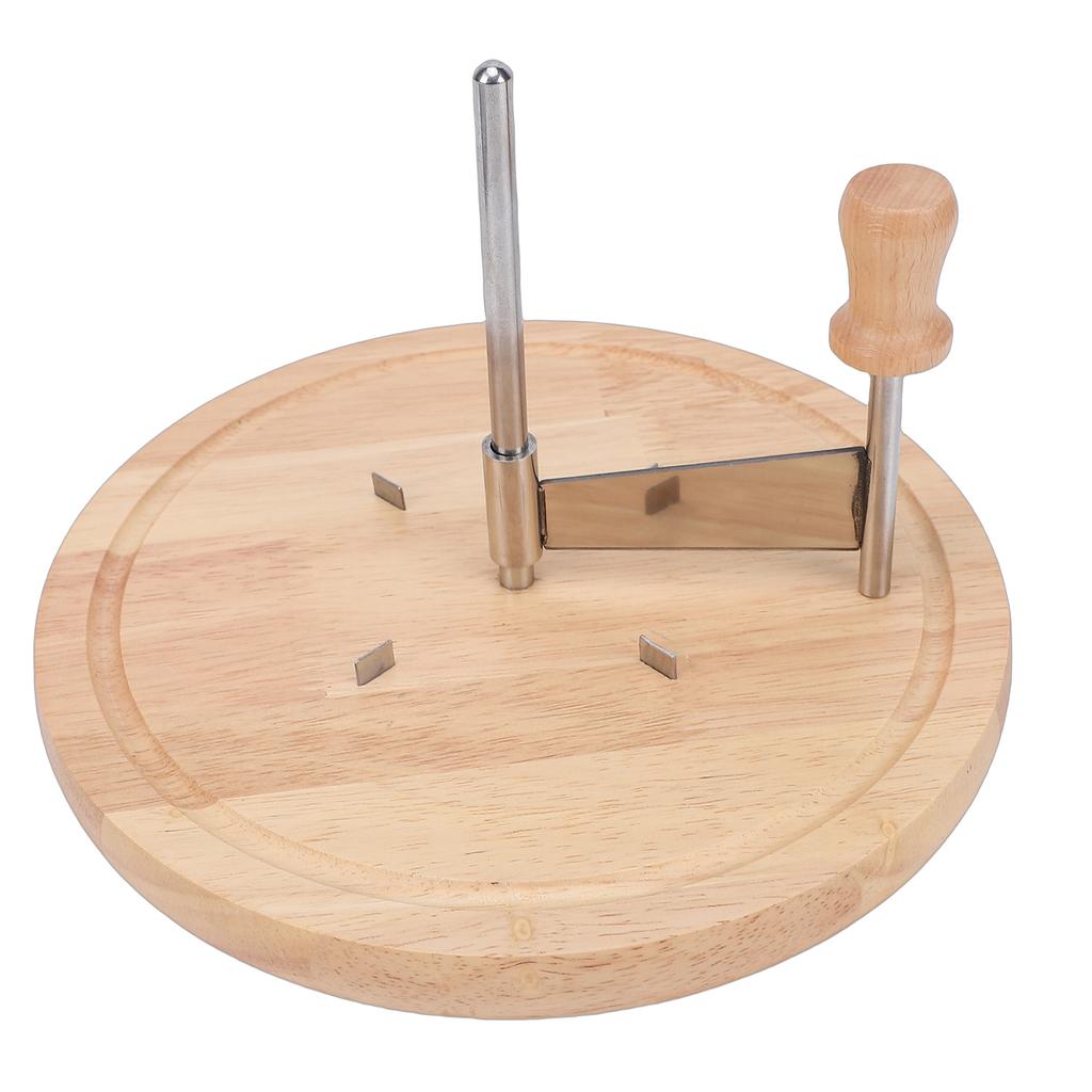 Cheese Curler Shaver 8.7 Inch Stainless Steel Manual Chocolate Curler Wheel with Beechwood Base for Restaurants Cafes