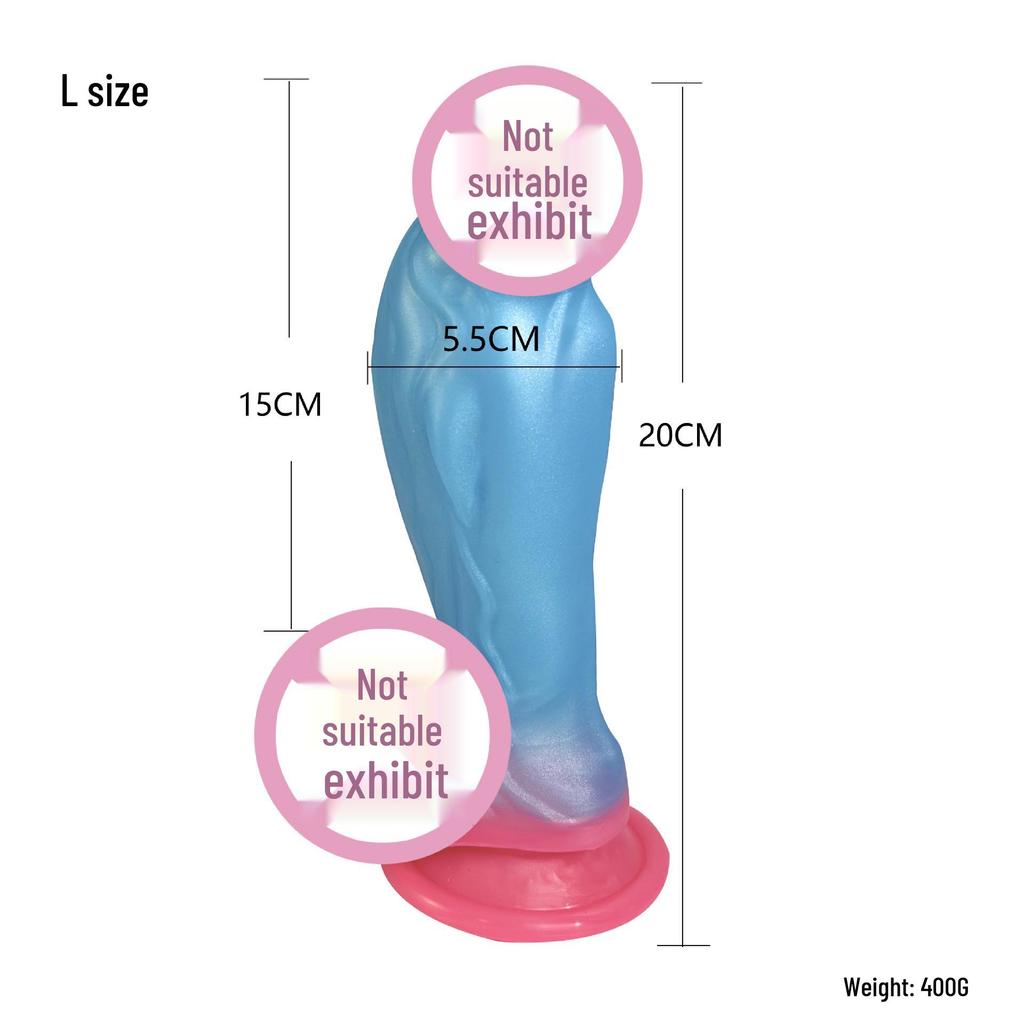 Super Soft Thick Dildo with Big Head - Female Short Masturbator & Anal Plug for Erotic Play