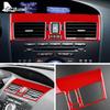 For Mazda 3 2010 2011 2012 2013 Real Soft Carbon Fiber Dashboard Center Air Vent Outlet LHD Sticker Interior Car Accessories