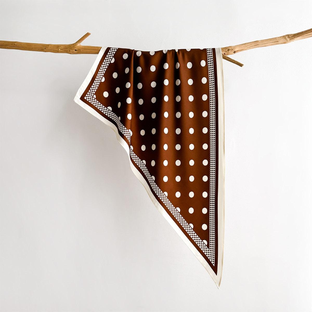 НОВЫЙ Треугольный Шарф в Точку для Женщин Шелковый Платок Платок Женские Повязки на Волосы Головные Уборы Повязка на Голову Платок Сатиновый Хиджаб Бандана 64x88x136cm