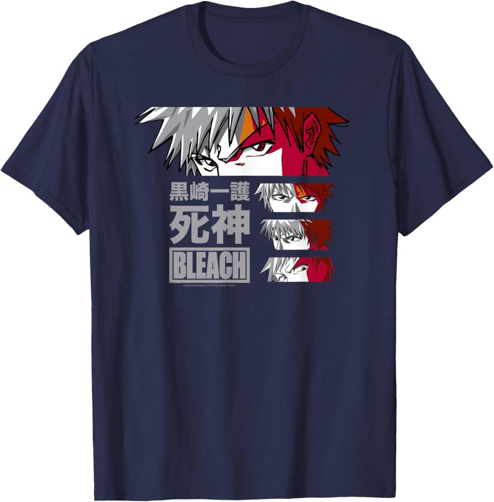 Bleach Ichigo Eyes with Kanji Anime T-Shirt S-4XL Unisex
