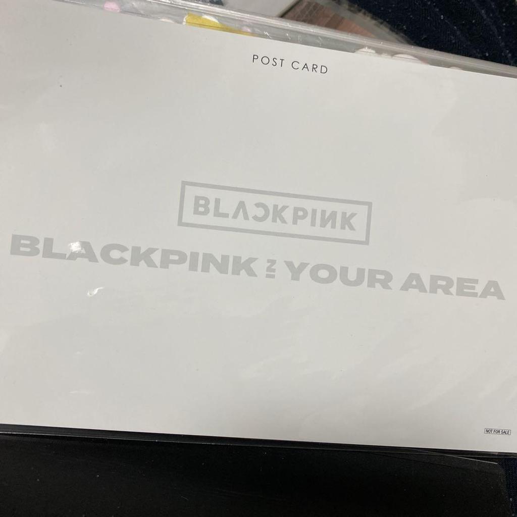 [USED] Blackpink autographed, handwritten, not-for-sale official postcard