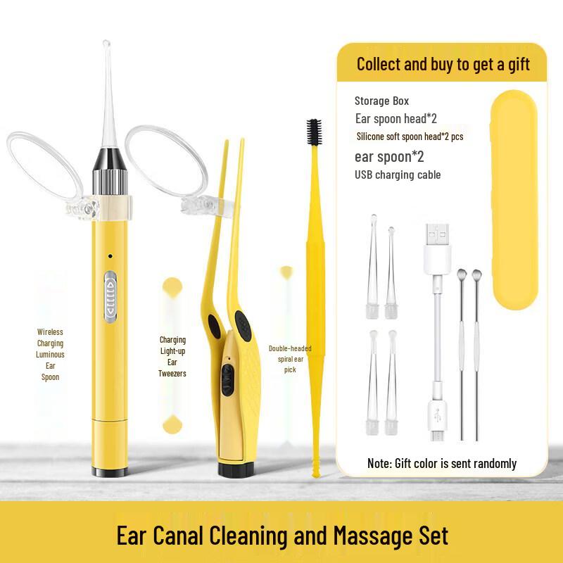 LIEI Lighted Silicone Ear Cleaning Tool Set
