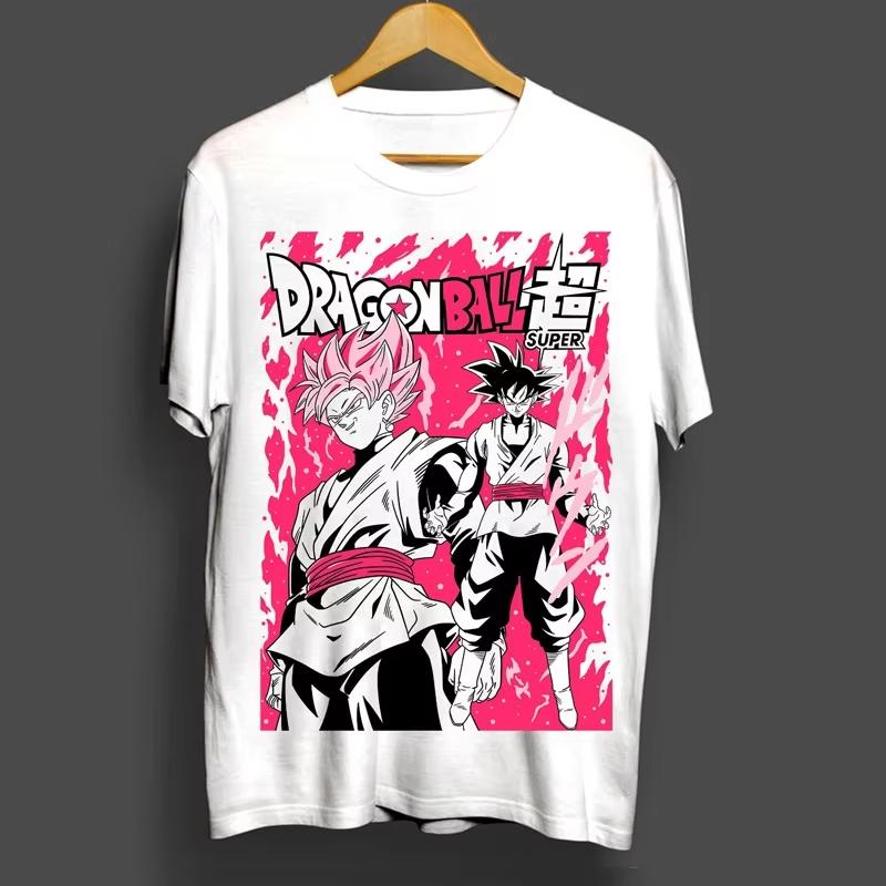 2026 Dragon Ball Z Boys and Girls Son Goku T-shirt, Vegeta Cotton Clothing, Funny Short Sleeve Round Neck T-shirt