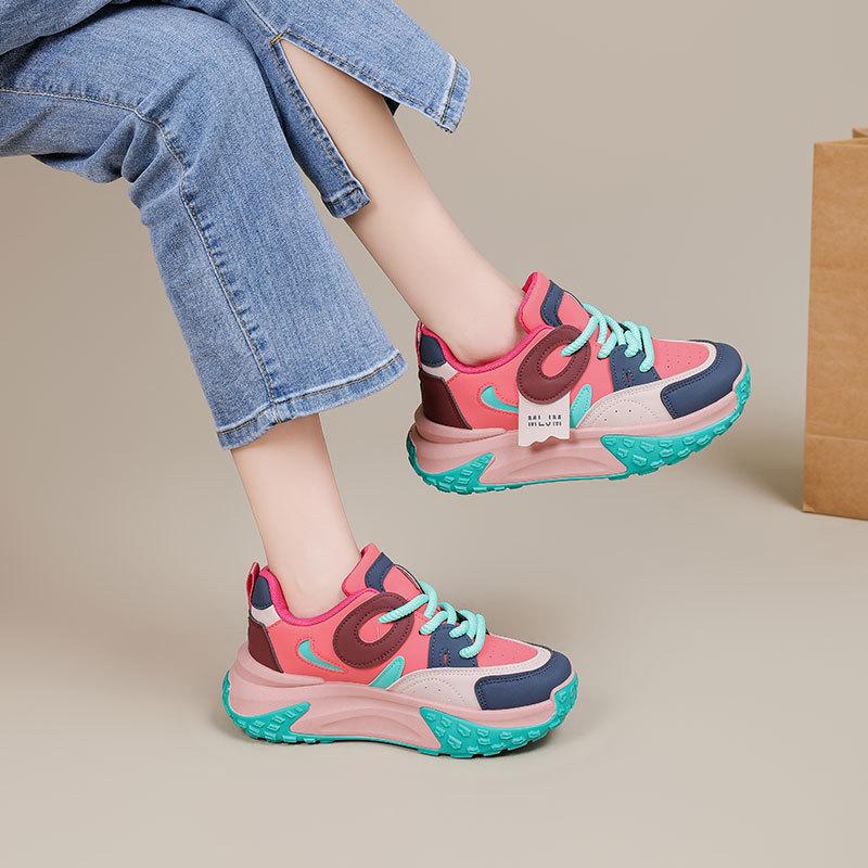 Damskie trampki na platformie Nowe buty sportowe do biegania dla studentek Swobodny ubiór sportowy