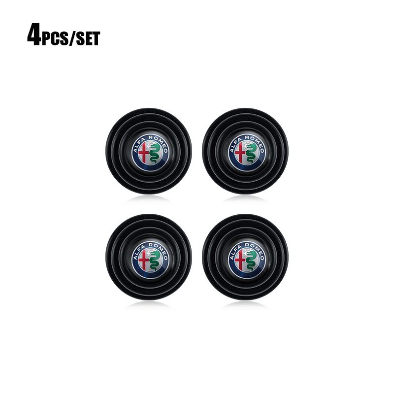 

For Alfa Romeo Car Door Shockproof Gasket Silicone Buffer Pad Stickers For Alfa Romeo Giulia Stelvio Giulietta 156 159 147 Mito