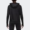Adidas Casual Sports Training Knit Hooded Jacket Women Outerwear Black BK7675