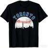 Pc Vintage Toronto Skyline Baseball TShirt Unisex Retro CN Tower Blue Jays Graphic Tee