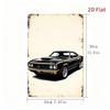 Vintage Metal Car Sign Decor Gift For Auto Lovers Garage Wall Art