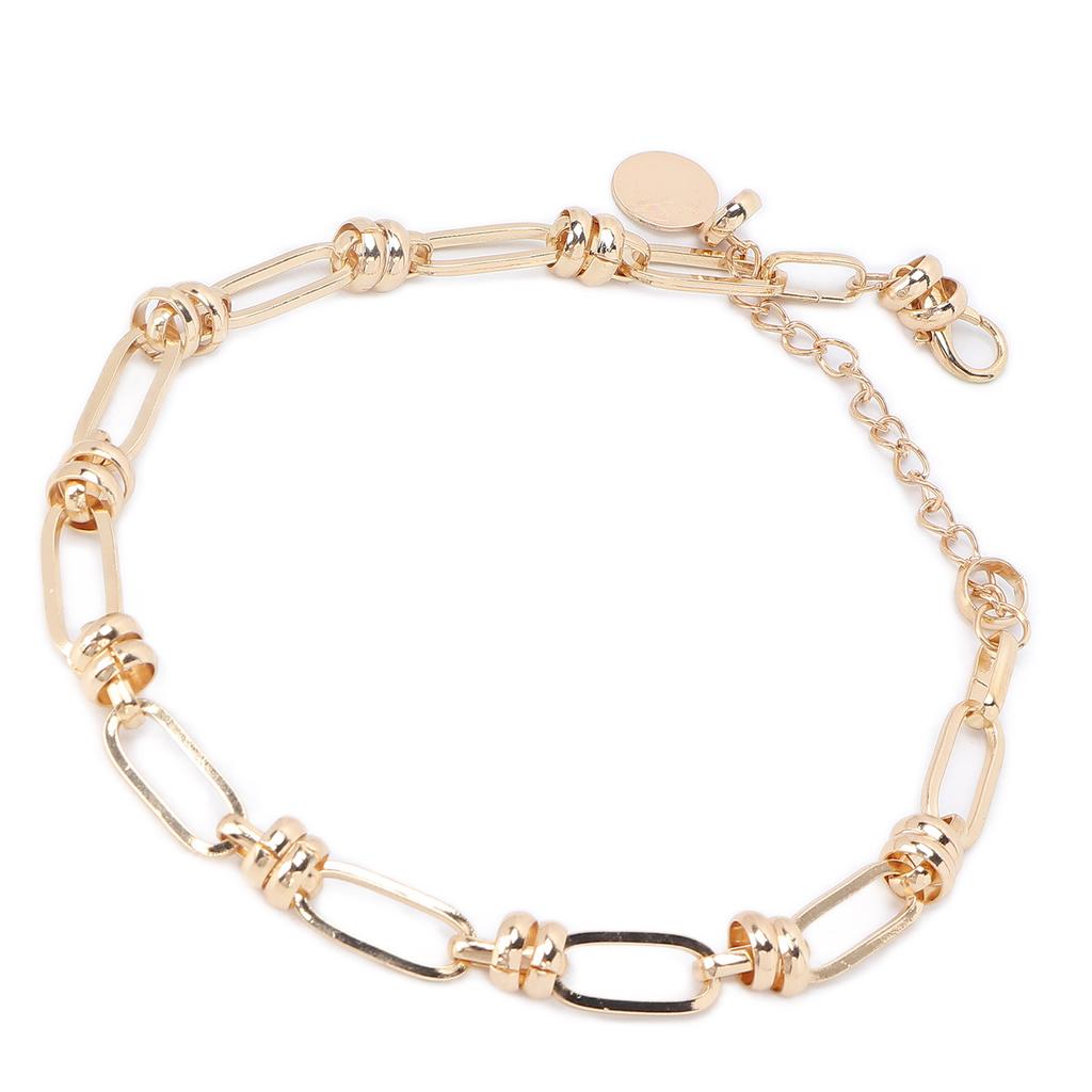 Fashionable Choker Necklace Hip Hop Geometric Pattern Alloy Necklace Clothes Accessory