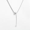 Fenny 18K Gold Plated  Elegant Fresh Water Pearl Bead Pendant Sweater Chain Adjustable Stainless Steel Necklace