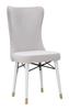Mimoza Cream Chair Set 2 Pcs Cm 40X65X99