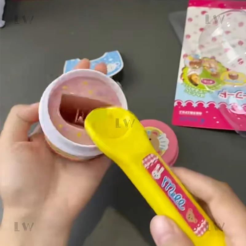 1 Set Simulation  Play Strawberry Pudding Toy Early Education Japanese Play House Food Feeding Pudding Feeding Toys