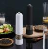Elektrische Pepermolen Automatische Molen Zout Pepermolen Zoutmolens met LED-licht Verstelbaar Kook BBQ Gereedschap YMQ002