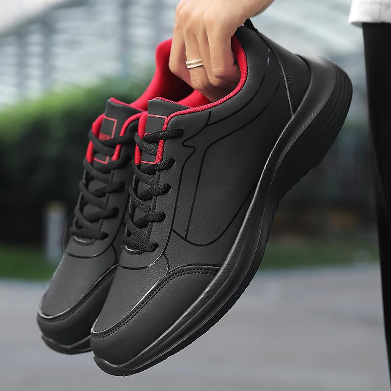 Men Sneakers Spring Fall Casual Lace Up Platform Shoes Lightweight Sports Shoes for Men Comfortable Walking Breathable